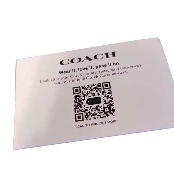 New Coach Crossgrain Leather Mini ID Cardholder Electric Blue with Keyring - Picture 8 of 12